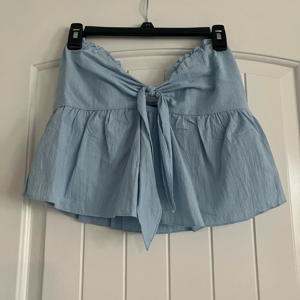 Blue Crop Top